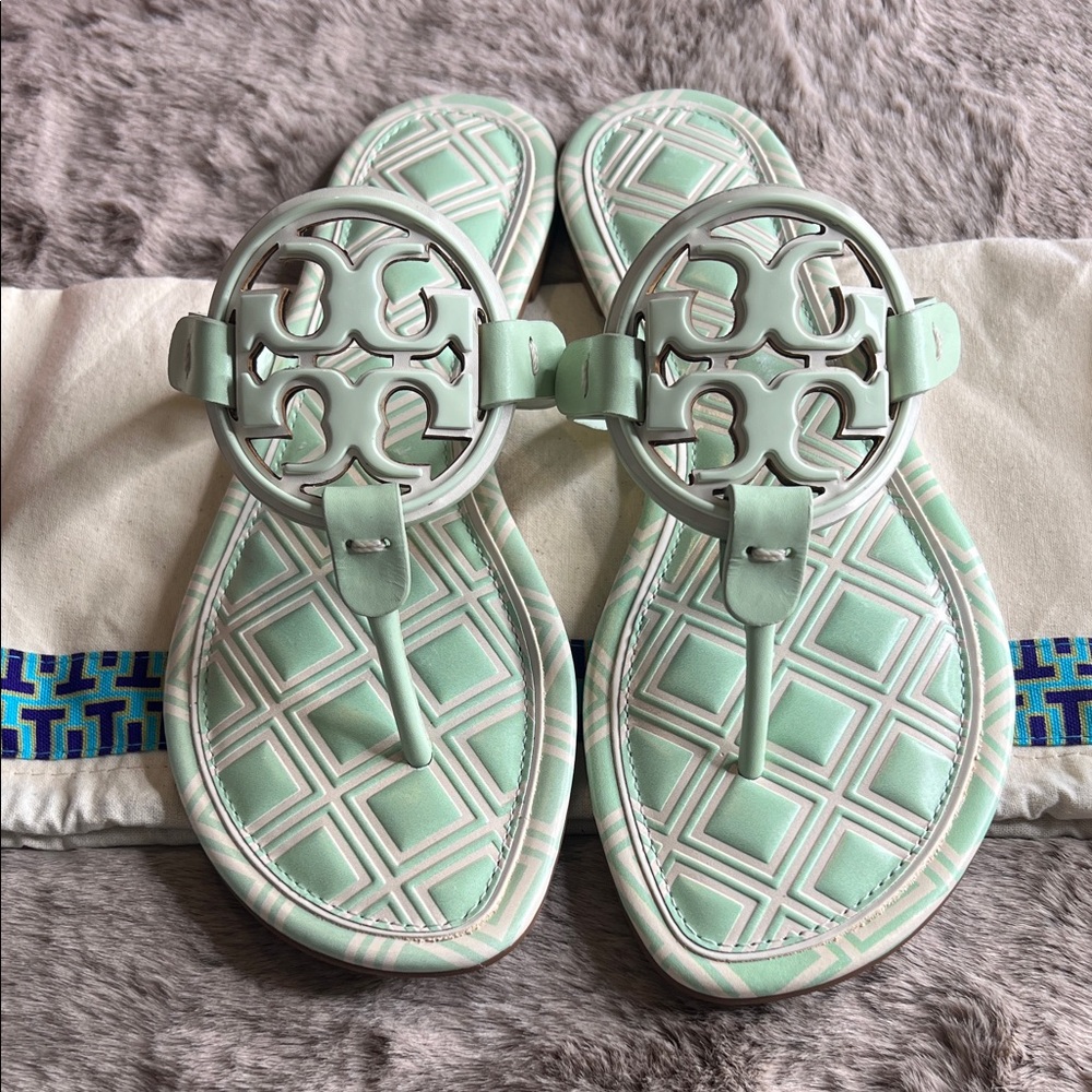 Tory Burch Metal Miller New Ivory / Meadow